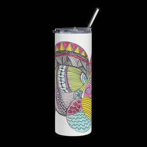 Dahlia Tumbler by Momma Balisti - 20oz Stainless Steel Tumbler @MommaBalisti